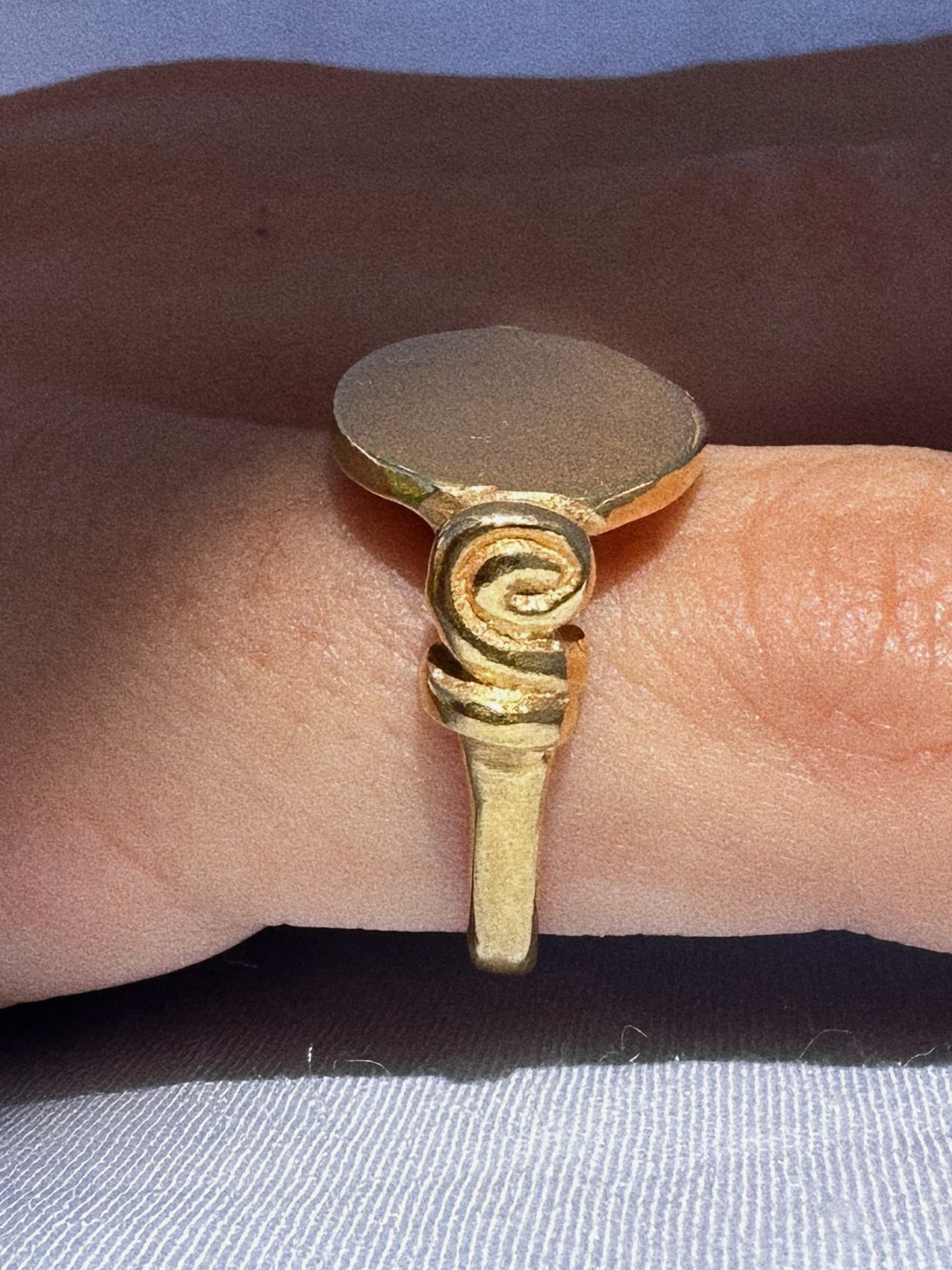 Spiral Signet Ring