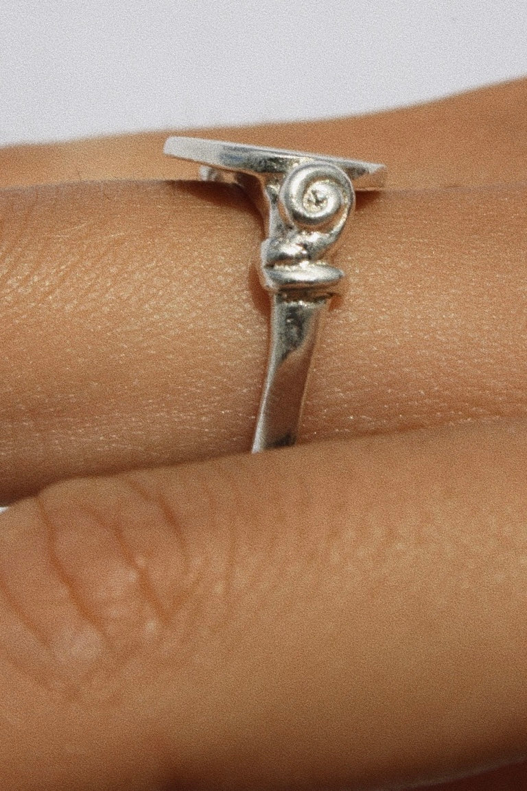 Spiral Signet Ring