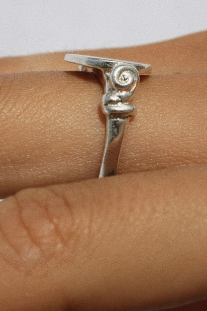 Spiral Signet Ring