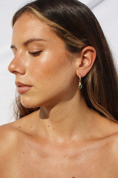 Orbit Drop Hoop 9ct Gold